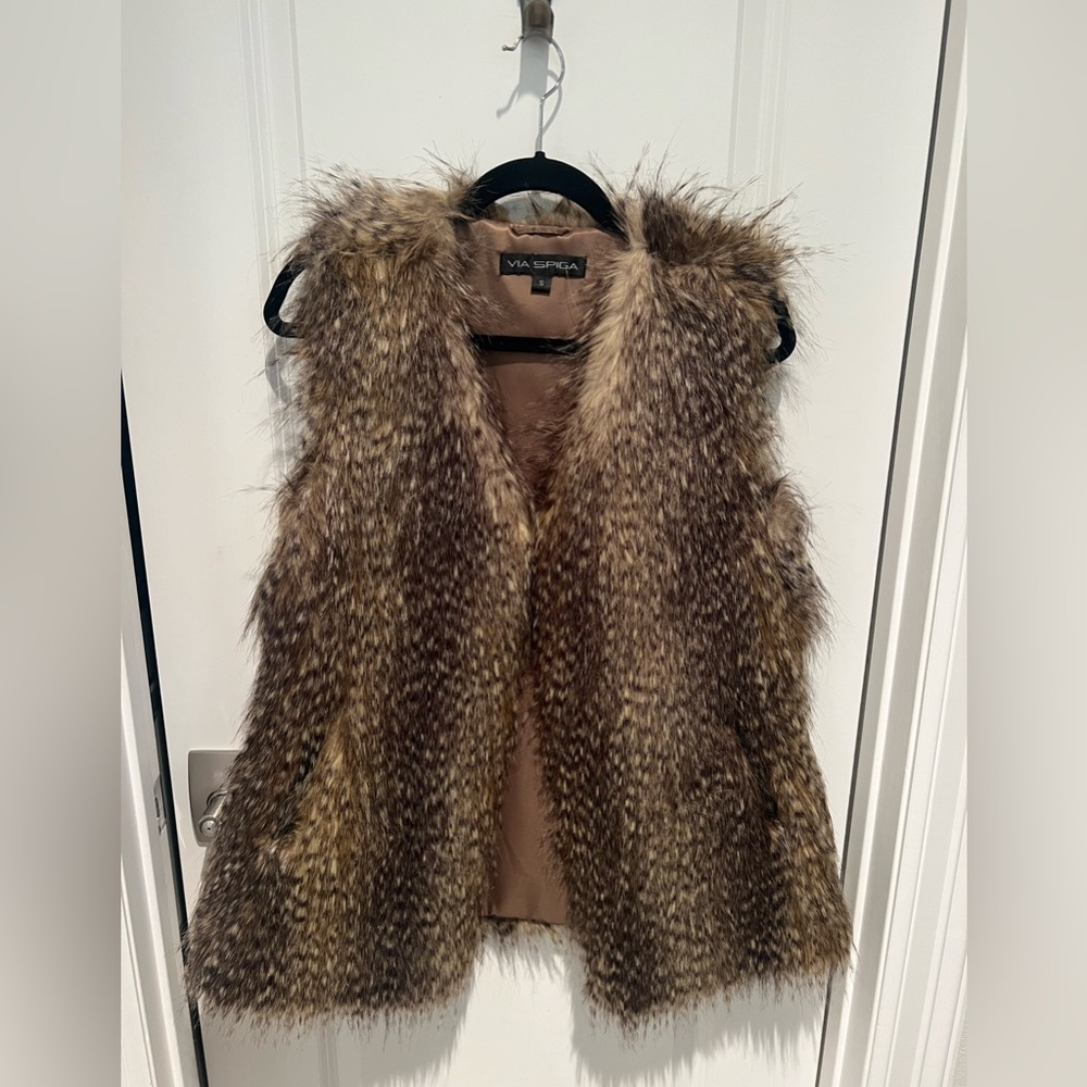 Via Spiga Faux Fur Vest